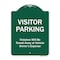 Signmission Visitor Parking Violators Towed Away Vehicle Owners Expense Alum Sign, 18" L, 24" H, GW-1824-9870 A-DES-GW-1824-9870 - alternate 1